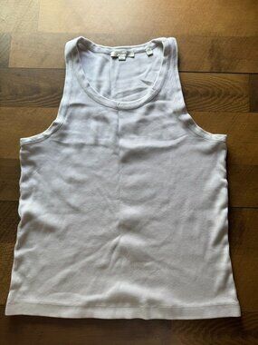 Vince White Tank Top Size Large